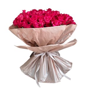 Grand Deluxe Flower Wrap - 100 Roses in Pink